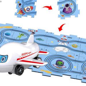 ชุดรางไฟฟ้าสำหรับเด็ก5ชิ้นชุดราง<span class=keywords><strong>รถ</strong></span>ยนต์ลายการ์ตูน5ชิ้น - Product Image 2