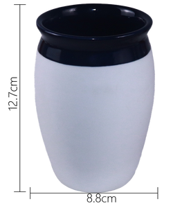 Taza de arcilla de terracota de polímero de diseño moderno, acepta logotipo personalizado, <span class=keywords><strong>tazas</strong></span> de café Chai de cerámica hechas a mano, taza de té de arcilla áspera - Product Image 5