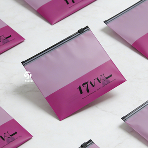 Custom Printed Apparel Packaging Bags Semi Transparent Slider Zipper Bags for Clothing Packaging - Product Image 4
