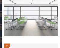 Chaise de conférence empilable GS-G2041B sans accoudoirs, en PP, design industriel, base en métal, pour salle de réunion, salon, chambre, école