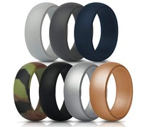 Bagues de mariage en silicone personnalisées pour hommes