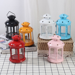 Grande lanterne Eid Mubarak Ramadan Nouveau design Bougeoir de Noël de style arabe en métal et plastique durables - Product Image 1