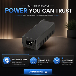 Adaptateur PoE universel AC/DC 2 ports pour bureau sur Ethernet RJ45, sortie DC 52V/30W, ports DC Type-C, alimentation PoE - Product Image 2