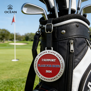 Étiquette <span class=keywords><strong>de</strong></span> <span class=keywords><strong>sac</strong></span> <span class=keywords><strong>de</strong></span> golf au design <span class=keywords><strong>original</strong></span>, personnalisable avec logo et nom, pour sacs <span class=keywords><strong>de</strong></span> golf - Product Image 4