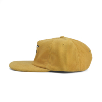 Casquettes de baseball personnalisées à 5 panneaux en velours côtelé, vente en gros, casquette snapback à 5 panneaux, haute qualité, streetwear, casquette de baseball pour le surf