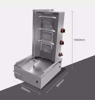 Machine à shawarma au gaz HR-70, produits très demandés en Chine, grill à kebab au charbon de bois