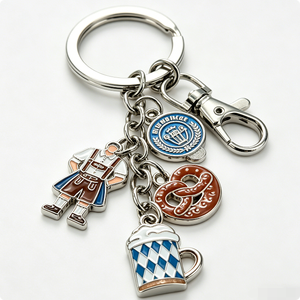 Customized Zinc Alloy Vintage Munich Oktoberfest Keychains German Festival Souvenirs and Gifts for Beer Lovers - Product Image 3