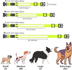 Wholesale Durable Pet <b>Dog</b> LED Head Collar Night Safety Walking Anti-Lost Flashing Waterproof Soft Print USB Rechargeable - Product Image 5
