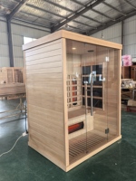 Xuzhou harga pabrik 2 orang ruang Sauna inframerah spektrum penuh dengan Panel kontrol Digital untuk relaksasi