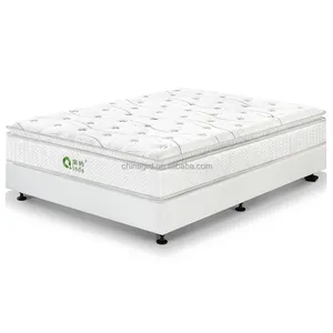 Hypo-Allergene Luxe Oprolbare Eenpersoonsbed Matras Pocket Spring Matras King Euro Top Matras