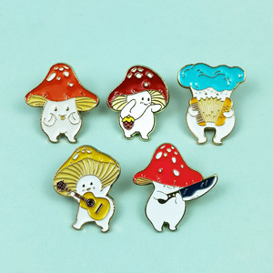 Custom Knife Guitar Strawberry Strawberry Mushroom Enamel <b>Pin</b> Alloy Metal Brooch Cute Nature <b>Backpack</b> Hat Decor Student Gift - Product Image 5