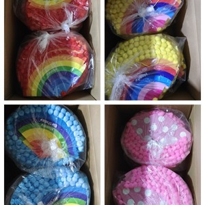 Palline di Schiuma Colorate per Decorazioni Torte, Accessori per Feste di <span class=keywords><strong>Compleanno</strong></span> <span class=keywords><strong>e</strong></span> Natale in Stile Cappello <span class=keywords><strong>e</strong></span> Corona - Product Image 1