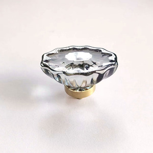 Çapı 20-40mm elmas şekli tasarım kristal cam kolları dolap çekmece çekme mutfak dolabı kapılı gardırop kolları donanım - Product Image 2