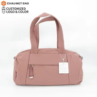 Tas Duffel Gym Yoga Unisex Modern Ringan yang Dapat Disesuaikan, Kapasitas Besar, Tahan Air, Model Bucket, Portabel dengan Lapisan Poliester