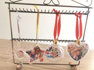 Décorations <span class=keywords><strong>de</strong></span> Noël personnalisées en plastique vierge à insérer photo, en forme <span class=keywords><strong>de</strong></span> cœur, <span class=keywords><strong>étoile</strong></span> ou rond, pour <span class=keywords><strong>sapin</strong></span> <span class=keywords><strong>de</strong></span> Noël, à suspendre, cadeau - Product Image 2