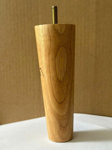 Pieds de meubles en bois d'hévéa de qualité supérieure du Vietnam 90*80*80mm, installation facile, design moderne pour cuisine, salle à manger, chambre et salon - Product Image 2