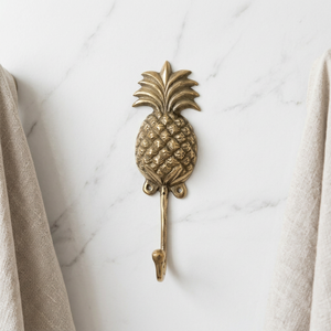 Porte-manteau mural en laiton en forme d'ananas, multifonctionnel, flexible, style vintage, en métal, pour manteaux, vêtements et serviettes - Product Image 3