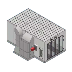 TFAUTENF chauffage diesel cabine de pulvérisation de voiture utilisation atelier salle de peinture et four de peinture automatique 7m par 4m cabine de peinture de voiture - Product Image 5