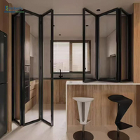 WFKimberley Série 40 Porte pliante pliable tout aluminium Balcon de villas extérieures en verre trempé isolé à grand espace