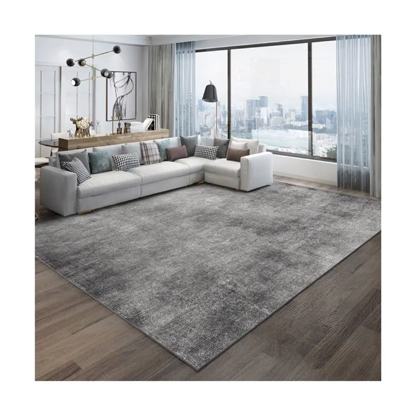 Hersteller Großhandel maßge schneiderte große Polyest Print Teppich Truthahn grau Sofa Teppich für Wohnzimmer