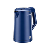 Bouilloire électrique 1,7 L en acier inoxydable 304, ébullition rapide 1500 W, arrêt automatique, pour la maison et la cuisine, vente en gros