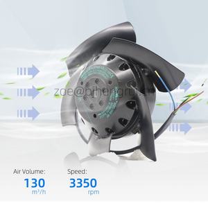 Ebmpapst-Cojinete de bolas IP44, ventilador de refrigeración axial, 160mm, 400V, CA, 43/54W, 2800/3350RPM - Product Image 3