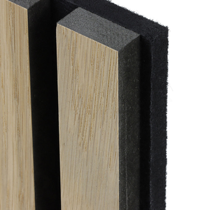 Panneaux muraux en bois plaqué naturel facile à installer, décoration intérieure, panneaux acoustiques en bois à <span class=keywords><strong>lattes</strong></span> absorbant le son - Product Image 6