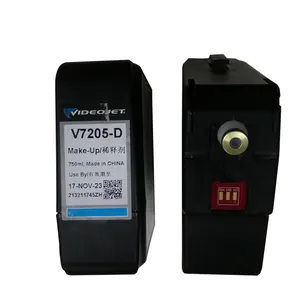 Videojet V7205-D makyaj sıvısı videojet V4210 için 750ml mürekkep çin orijinal videojet mürekkep 1240 1280 1580 1880 mürekkep püskürtmeli yazıcı