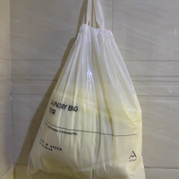 Sacs à linge jetables en plastique personnalisés pour hôtels, couleur blanche, style 4-5 étoiles, emballage de haute qualité et équipements hôteliers