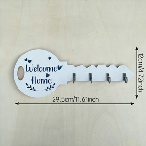 Creative Wooden <strong>Key</strong> <strong>Holder</strong> for Doorways and Rooms Storage of Household Items Wood Crafts Wooden Boxes <strong>Wall</strong> Signs - Product Image 3