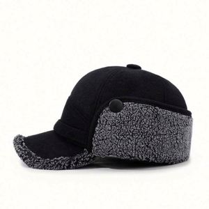 Nouvelle Collection Automne Hiver – Casquette de Baseball Épaisse en Caoutchouc Écologique pour Hommes Âgés, Chaudes et Décontractées avec Cache-Oreilles Fourrés pour l'Extérieur - Product Image 3