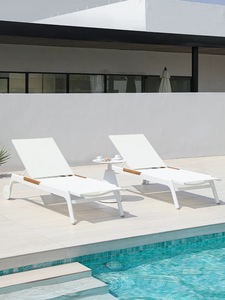 Lit de Jardin Moderne de Luxe Personnalisé de Haute Qualité pour Piscine Extérieure, en Aluminium Durable et Imperméable, pour Patio et Cabane de Plage - Product Image 3