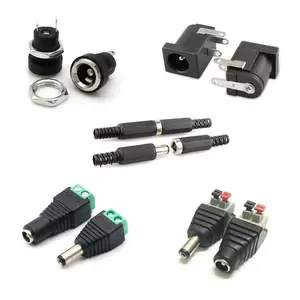 5.5 2.1 Barrel DC Jack 12V Connector Charging DC Pin Adapters Male Female Plug DC Power Connectors