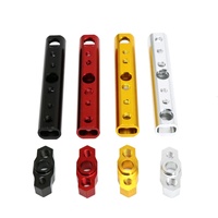 Telefon için 120mm alüminyum alaşım uzatma çubuğu çok fonksiyonlu LED ışık braketi geliştirilmiş motosiklet vücut sistemleri aksesuarları