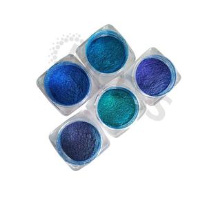 CAMPIONI GRATUITI del Marchio Mcess, Pigmento per Ombretti, Trucco con Etichetta Privata, Polvere Scintillante Multi-cromatica Effetto Camaleonte - Product Image 5