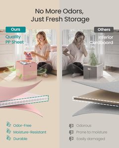Set of 6 Foldable <b>Storage</b> <b>Boxes</b> <b>Storage</b> Cubes Closet Organizers for Shelf Fabric Collapsible <b>Storage</b> Bins - Product Image 6