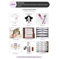 Low Oem Nail Products Carte de couleur Acrylique Transparent Album de stockage Nail Works Transparent Press On Nails Display Book