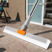 Balai magique multifonctionnel en silicone, essuie-glace pour fenêtres, raclette en caoutchouc rotative, manche télescopique en plastique, écologique, haute qualité