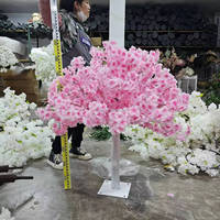 E Hochzeits dekor Tischplatte Gefälschtes Herzstück Sakura Tree 4ft Kleiner Kunststoff Künstlicher Kirschblüten blumen baum für Hochzeits tisch