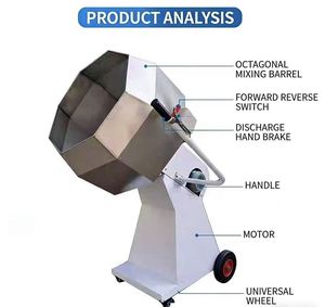 Food <b>Processing</b> Machinery Multi-functional Octagonal Mixing <b>Machine</b>, Spicy Strip Flavoring <b>Machine</b>, <b>Feed</b> Mixer - Product Image 6