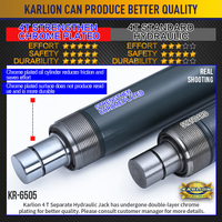 KARLION 4T Kit de réparation pour atelier automobile professionnel Crics de voiture hydrauliques séparés haute pression portables Matériau en acier