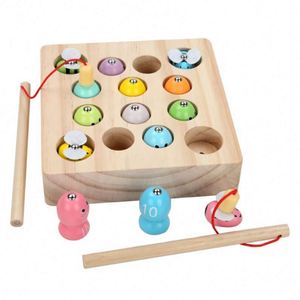 Jouets de pêche magnétiques en bois pour enfants de 3, 4 et 5 ans, superbes cadeaux pour les tout-petits - Product Image 3