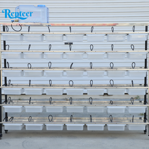 Système d'élevage de rats et de souris en acier inoxydable 304, boîtes en plastique, cages pour petits <span class=keywords><strong>animaux</strong></span>, système d'abreuvement automatique inclus - Product Image 2