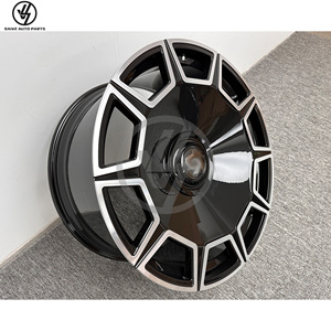 Rines Personalizados de Aleación de Aluminio Forjado con Múltiples Radios, Acabado Negro para Rolls Royce Phantom, Cullinan, Ghost, Dawn, 20-24 Pulgadas, 1 Año de Garantía - Product Image 4