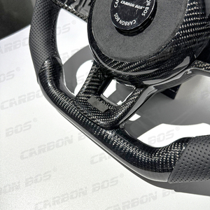 Volant pour Volkswagen Mk7 <span class=keywords><strong>Golf</strong></span> 7 R Mk6 Mk5 GTI <span class=keywords><strong>GTD</strong></span> GTS GTE GLI R-Line CC Led Volant en fibre de carbone Personnalisation - Product Image 4