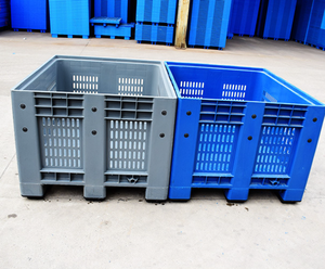 Vente directe d'usine de palettes pour chariots élévateurs à grille fermée, boîtes à panneaux, boîtes à palettes en <span class=keywords><strong>plastique</strong></span>, boîtes de manutention de palettes - Product Image 4