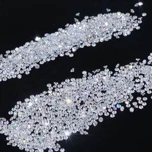 100% प्राकृतिक ढीला हीरे पत्थर G रंग वी. एस. स्पष्टता 1.30-1.35mm हाथापाई असली हीरे की और लैब बढ़ी हीरे