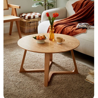 Ensemble de table basse en bois durable de style nordique japonais |   Table d'appoint minimaliste moderne - Combinaison de petites tables basses faciles à nettoyer