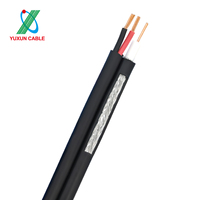 Câble coaxial haute vitesse RG59+2C, câble vidéo RG59, câble d'alimentation, câble CCTV en cuivre nu