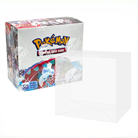 Boîte de protection en plastique PET transparente pour boîte de boosters Pokémon ETB, boîte de protection pour cartes à collectionner TCG, emballage pour collectionneur